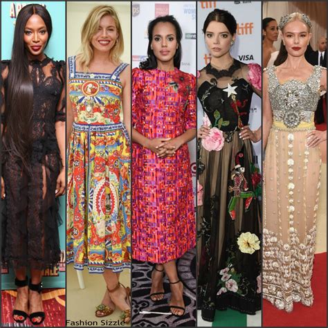 celebrities wearing dolce and gabbana.